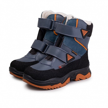 Ботинки Bottilini с шерстью для мальчиков BL-243(21) сине-голубые. Изображение 2 из 5