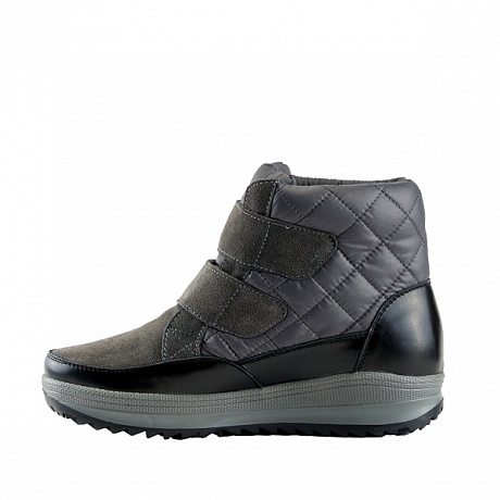 Полусапоги Dr. Spektor с шерстью женские Ш0416-В/ПЛ серый глянец. Изображение 3 из 4