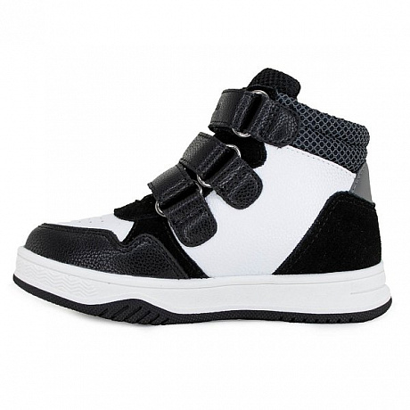 Ботинки ортопедические Ортобум утепленнные для мальчиков 80123-01 черно-белая симфония. Изображение 4 из 6