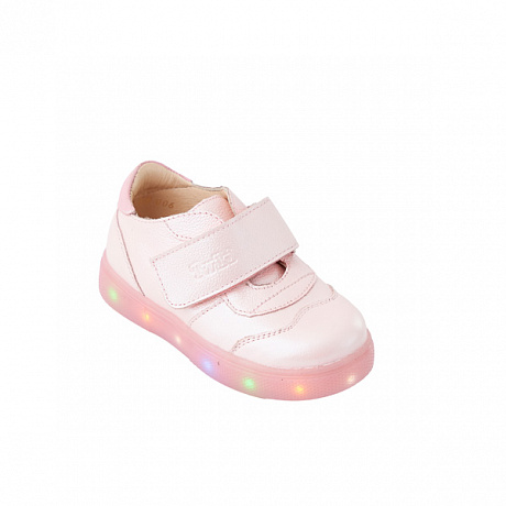 Кроссовки ортопедические Твики для девочек TW-415-13 розовый перламутр со светодиодами. Изображение 6 из 6